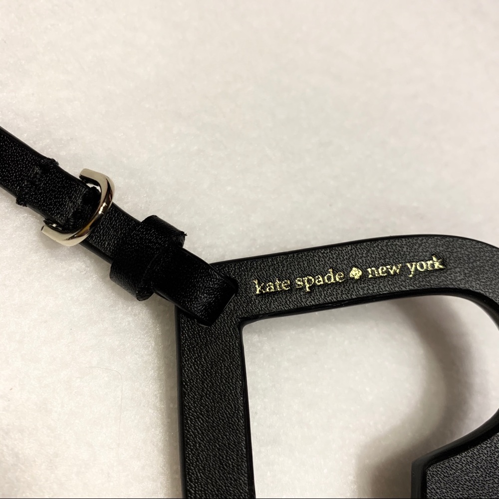 LAST 1♠️KATE SPADE CUTOUT♠️LEATHER KEYCHAIN BNWT - Picture 5 of 8